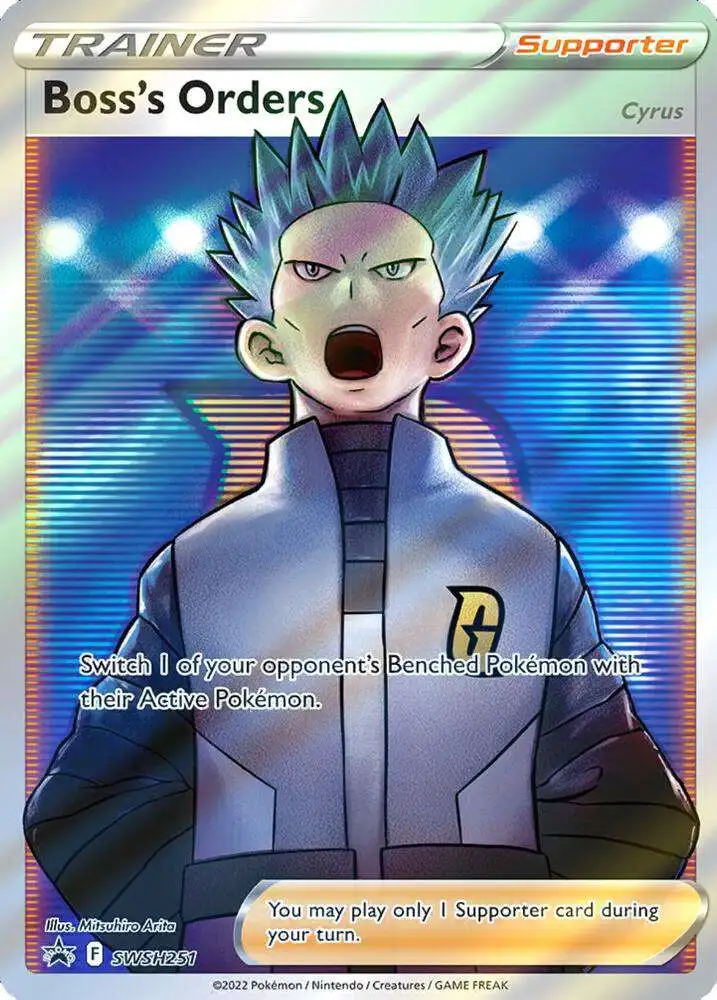 Pokemon Trading Card Game Sword & Shield Promo Boss's Orders Cyrus SWSH251