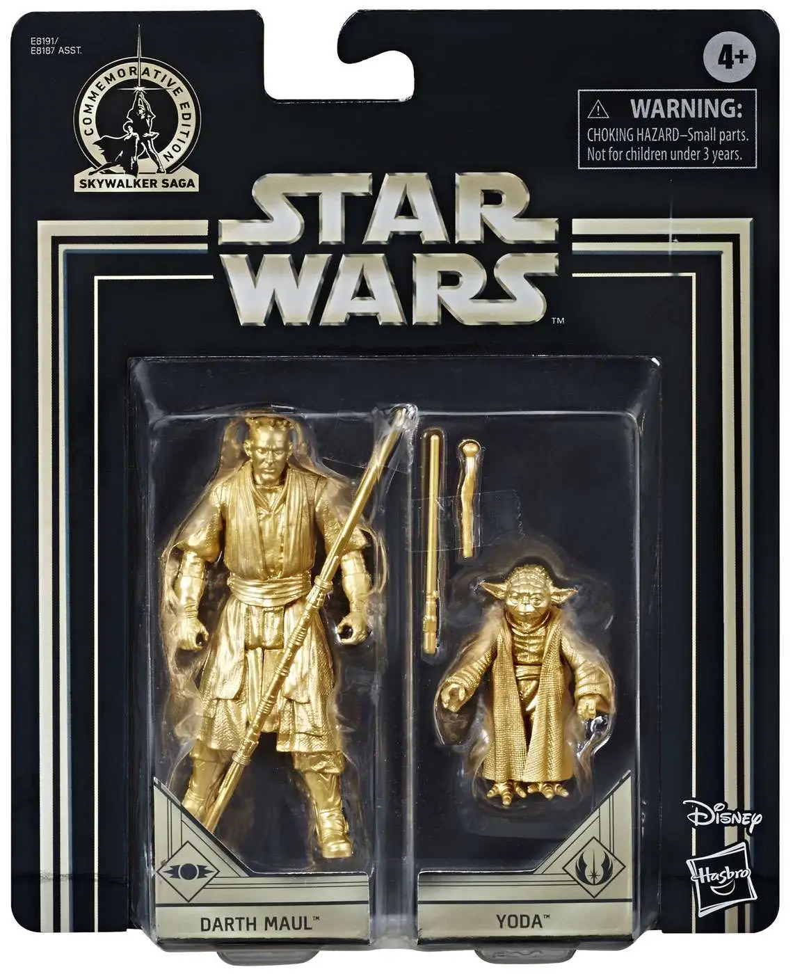 Star Wars Commemorative Edition Skywalker Saga Gold Kylo Ren and Rey Figures