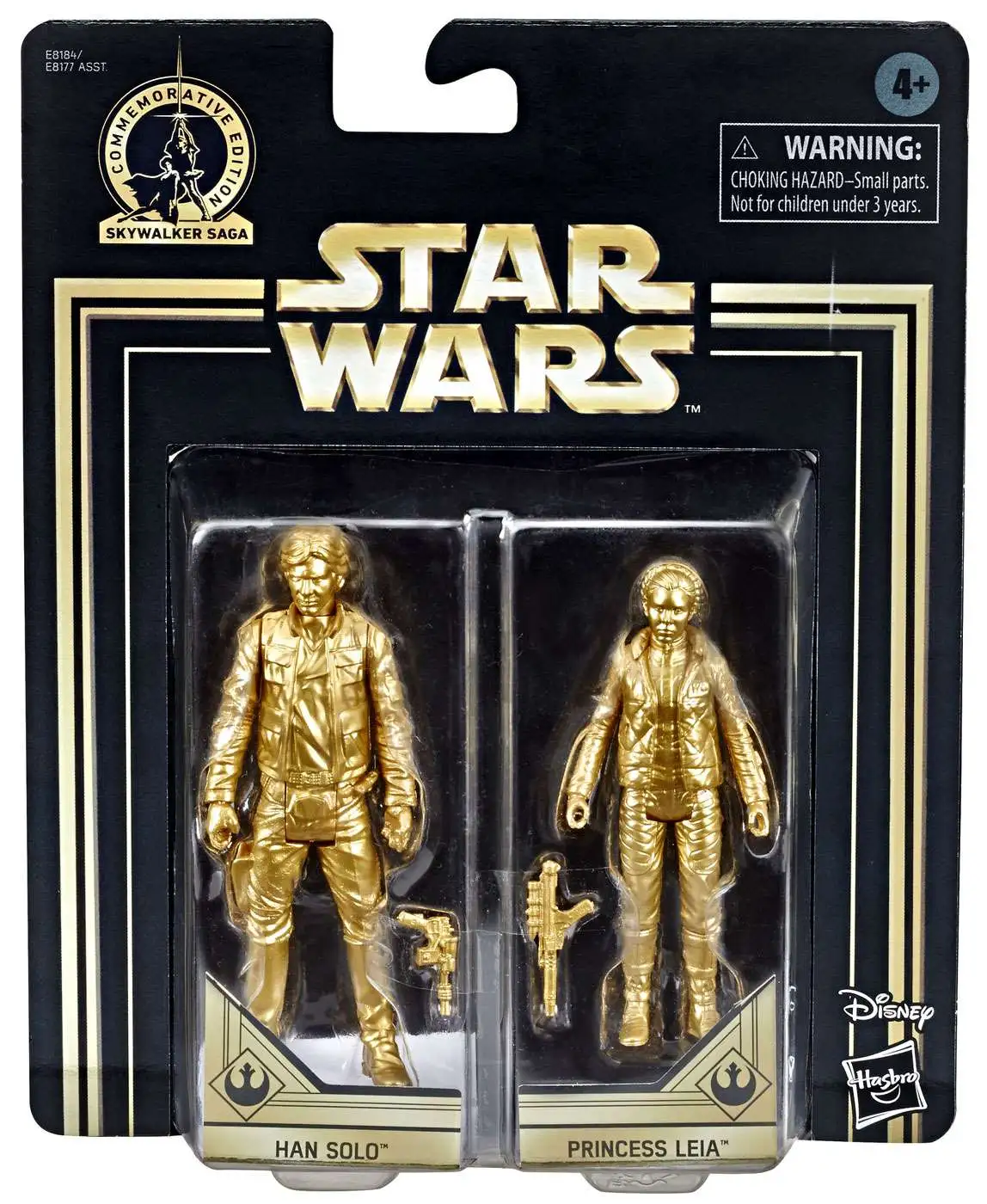 Disney Sith Star Wars Saga Commemorative Gold Obi-Wan Kenobi & Anakin Skywalker 