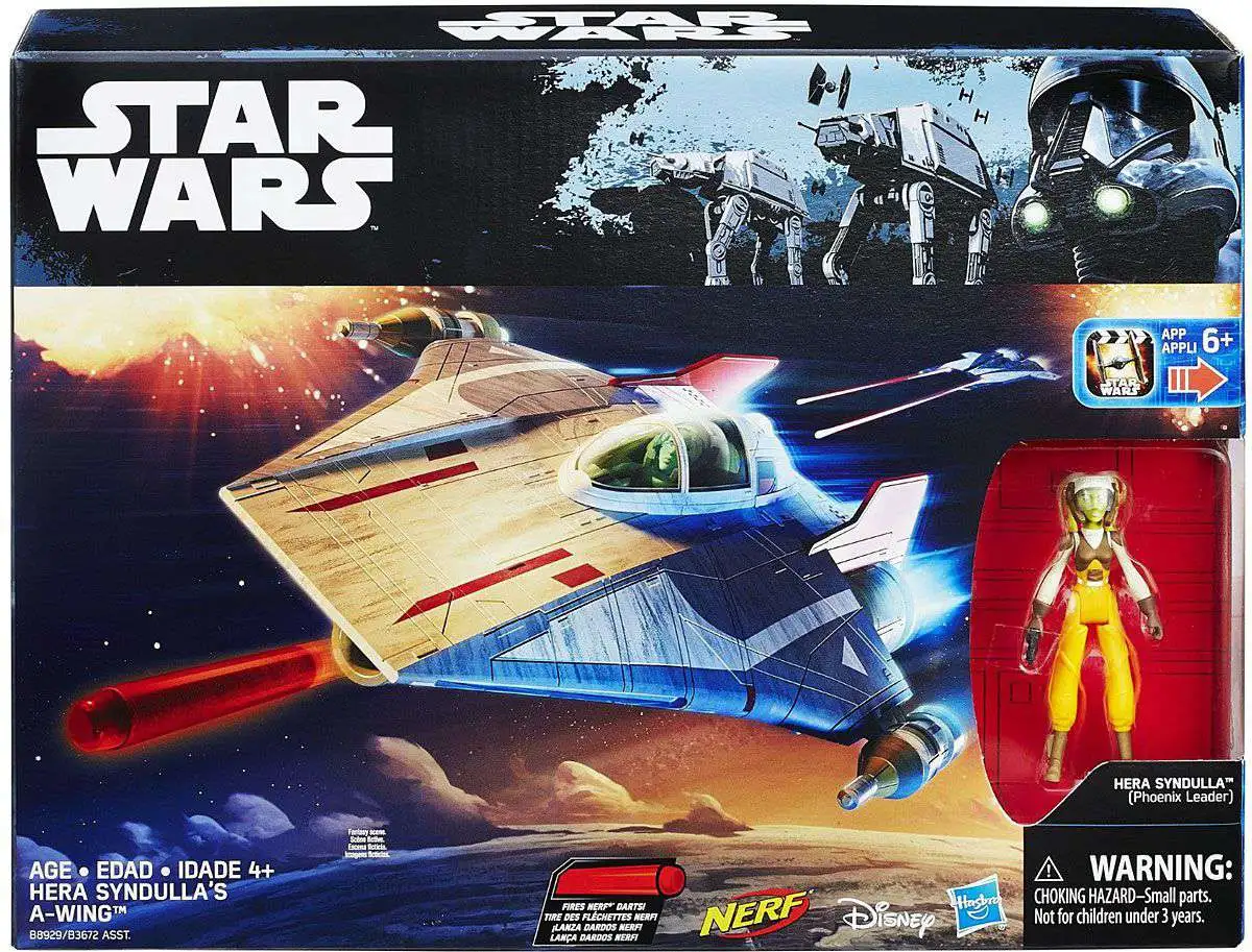 Hera Syndulla A-Wing Star Wars Rebels + Figure Disney Hasbro