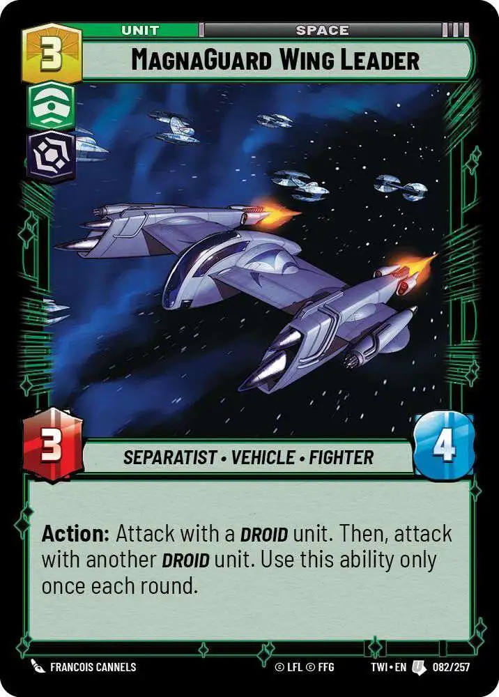 Star Wars: Unlimited Trading Card Game Twilight of the Republic Uncommon MagnaGuard Wing Leader #082