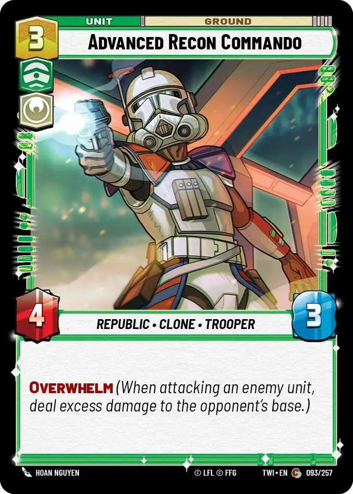 Star Wars: Unlimited Trading Card Game Twilight of the Republic Common Advanced Recon Commando #093