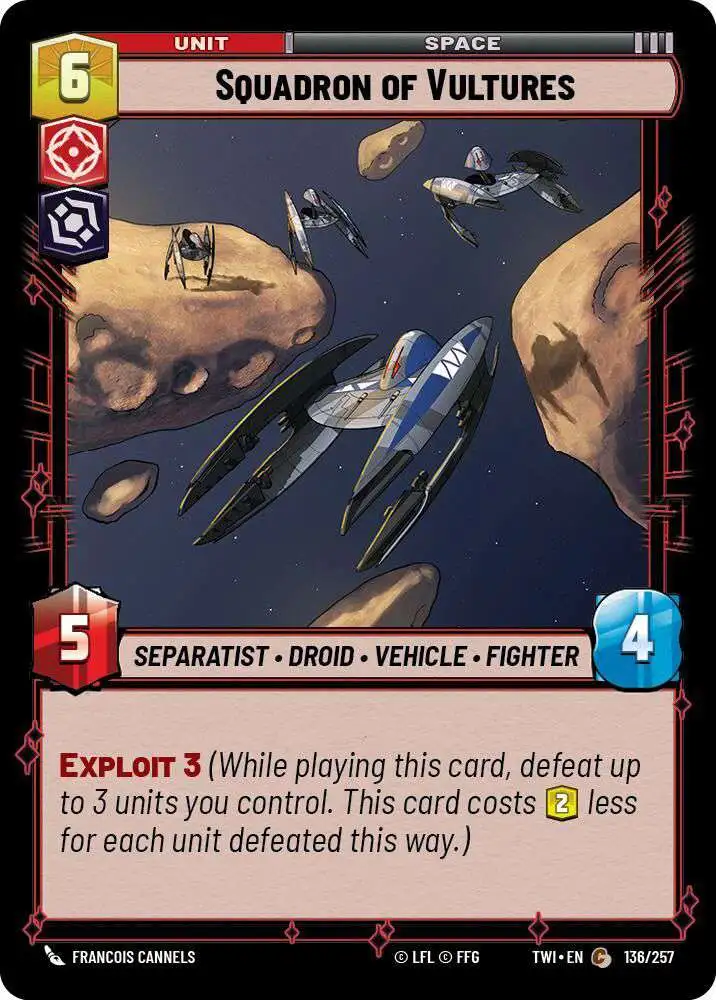 Star Wars: Unlimited Trading Card Game Twilight of the Republic Common FOIL Squadron of Vultures #136