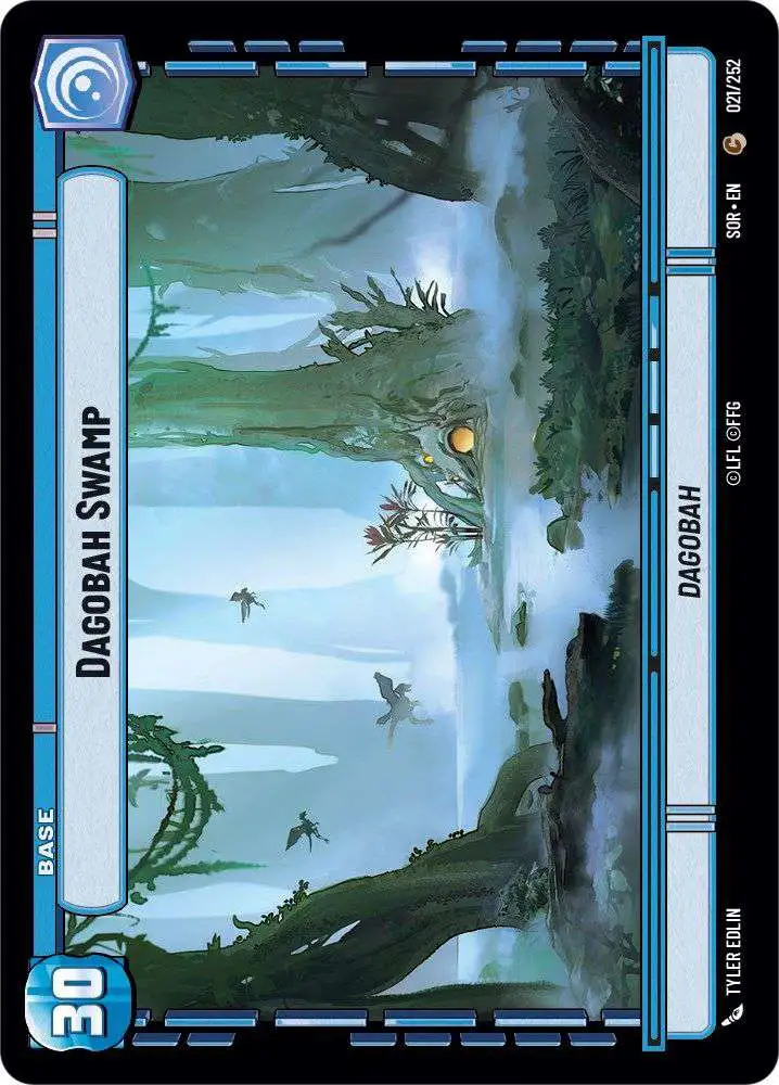 Star Wars: Unlimited Trading Card Game Spark of Rebellion Common Dagobah Swamp #021