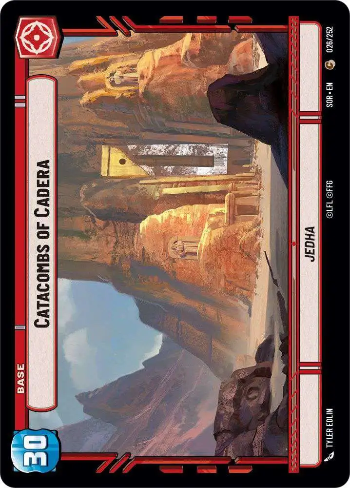 Star Wars: Unlimited Trading Card Game Spark of Rebellion Common Catacombs of Cadera #026
