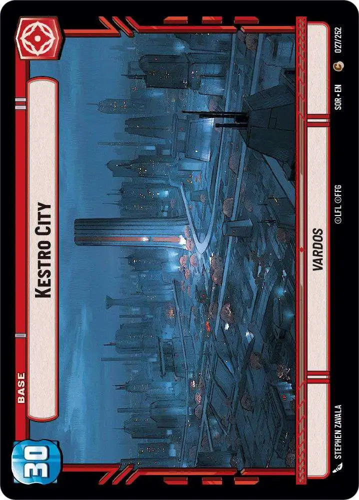 Star Wars: Unlimited Trading Card Game Spark of Rebellion Common Kestro City #027