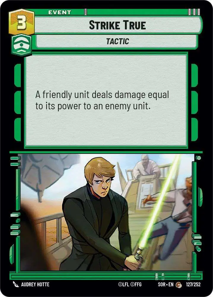 Star Wars: Unlimited Trading Card Game Spark of Rebellion Common Strike True #127