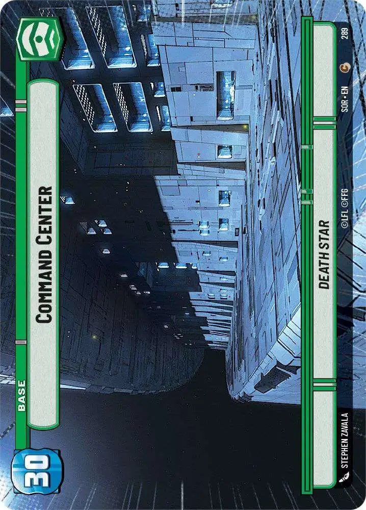 Star Wars: Unlimited Trading Card Game Spark of Rebellion Common Command Center #289 [Hyperspace]