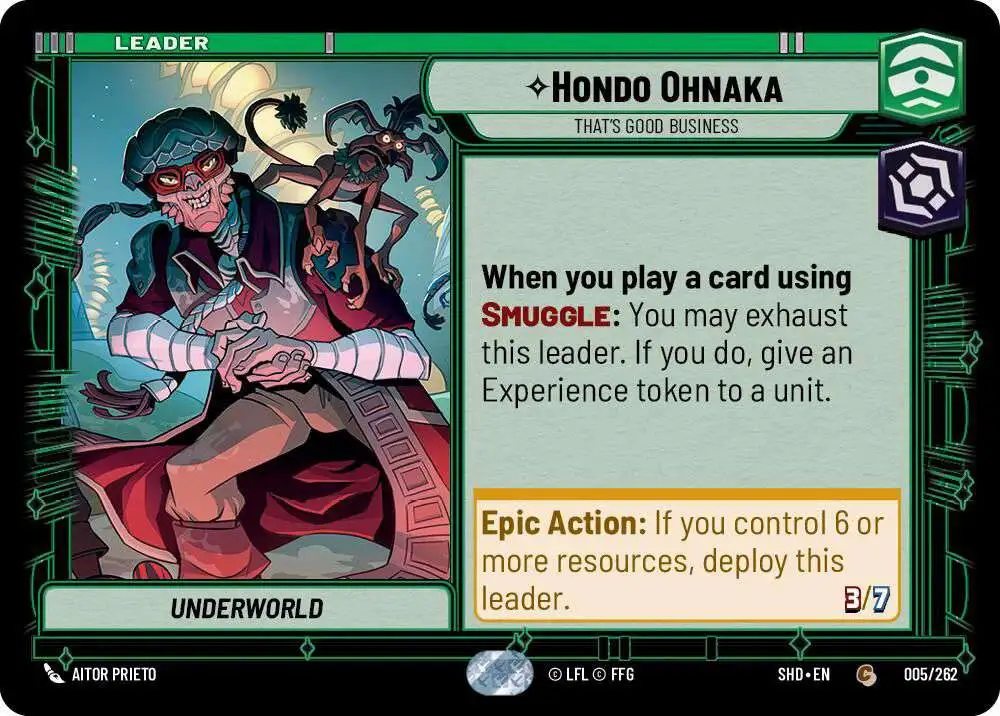 Star Wars: Unlimited Trading Card Game Shadows of the Galaxy Common Hondo Ohnaka - That's Good Business #005