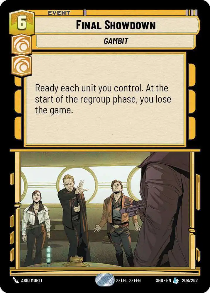 Star Wars: Unlimited Trading Card Game Shadows of the Galaxy Legendary Final Showdown #208