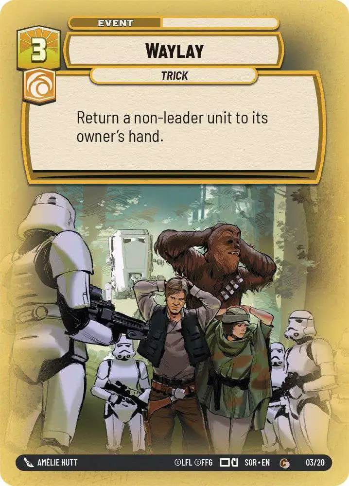 Star Wars: Unlimited Trading Card Game Weekly Play Promos Common Waylay #3