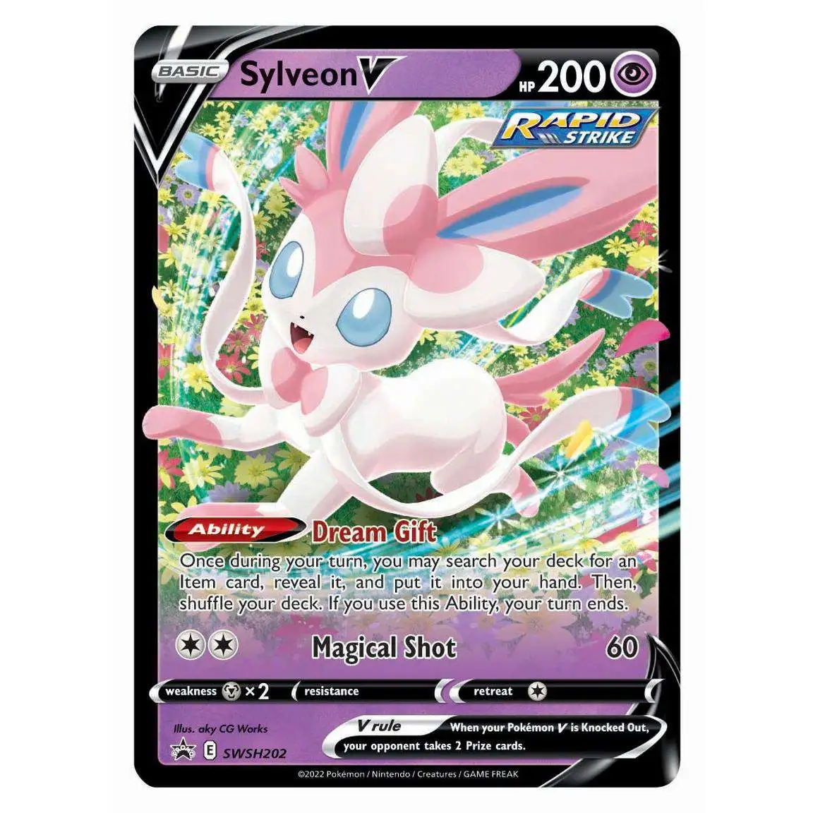 Pokemon Trading Card Game Sword & Shield Promo Sylveon V SWSH202