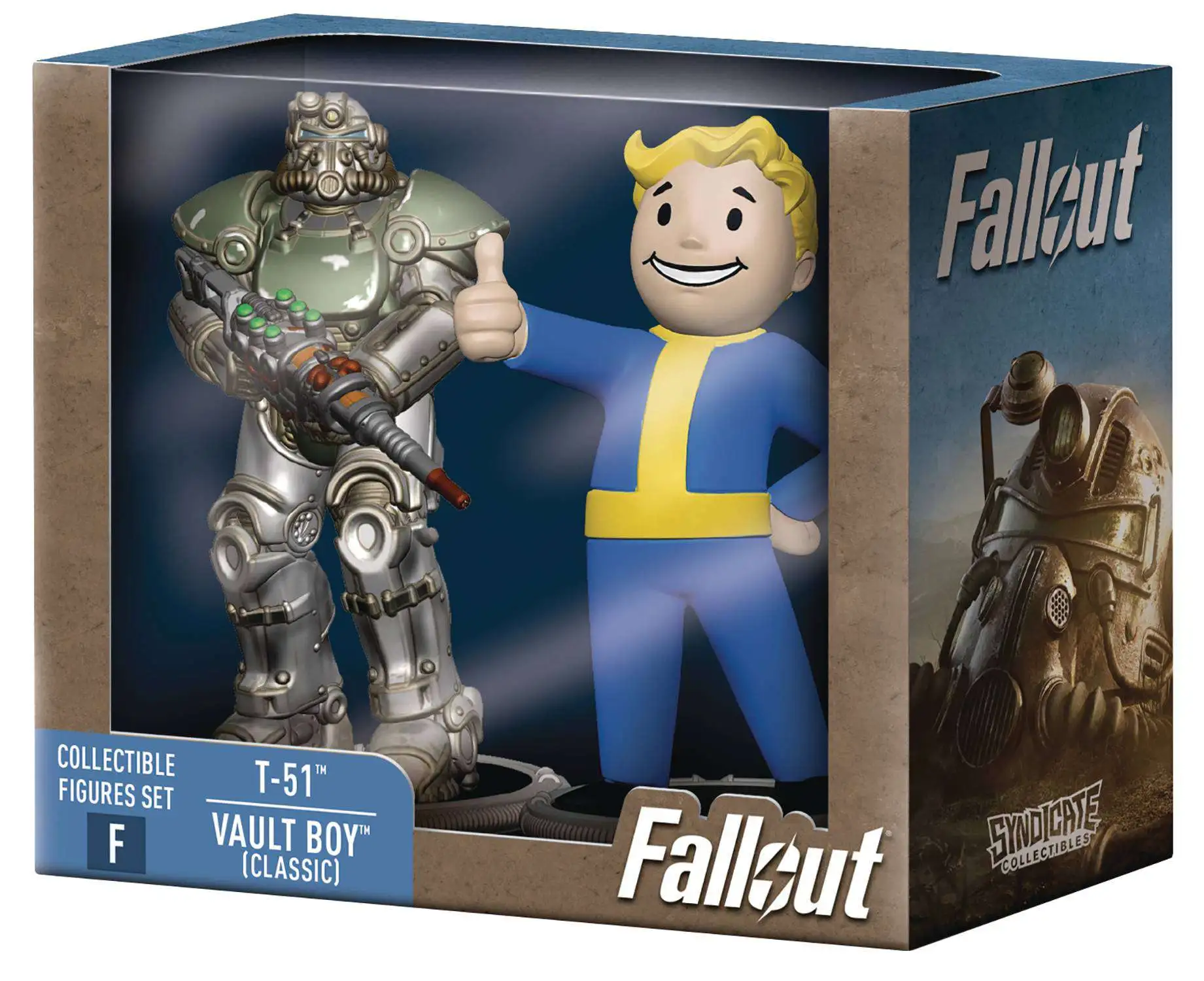 Fallout Build Deathclaw Series T-51 Power Armor Vault Boy Classic 3 Mini  Figure 2-Pack Syndicate Collectibles - ToyWiz