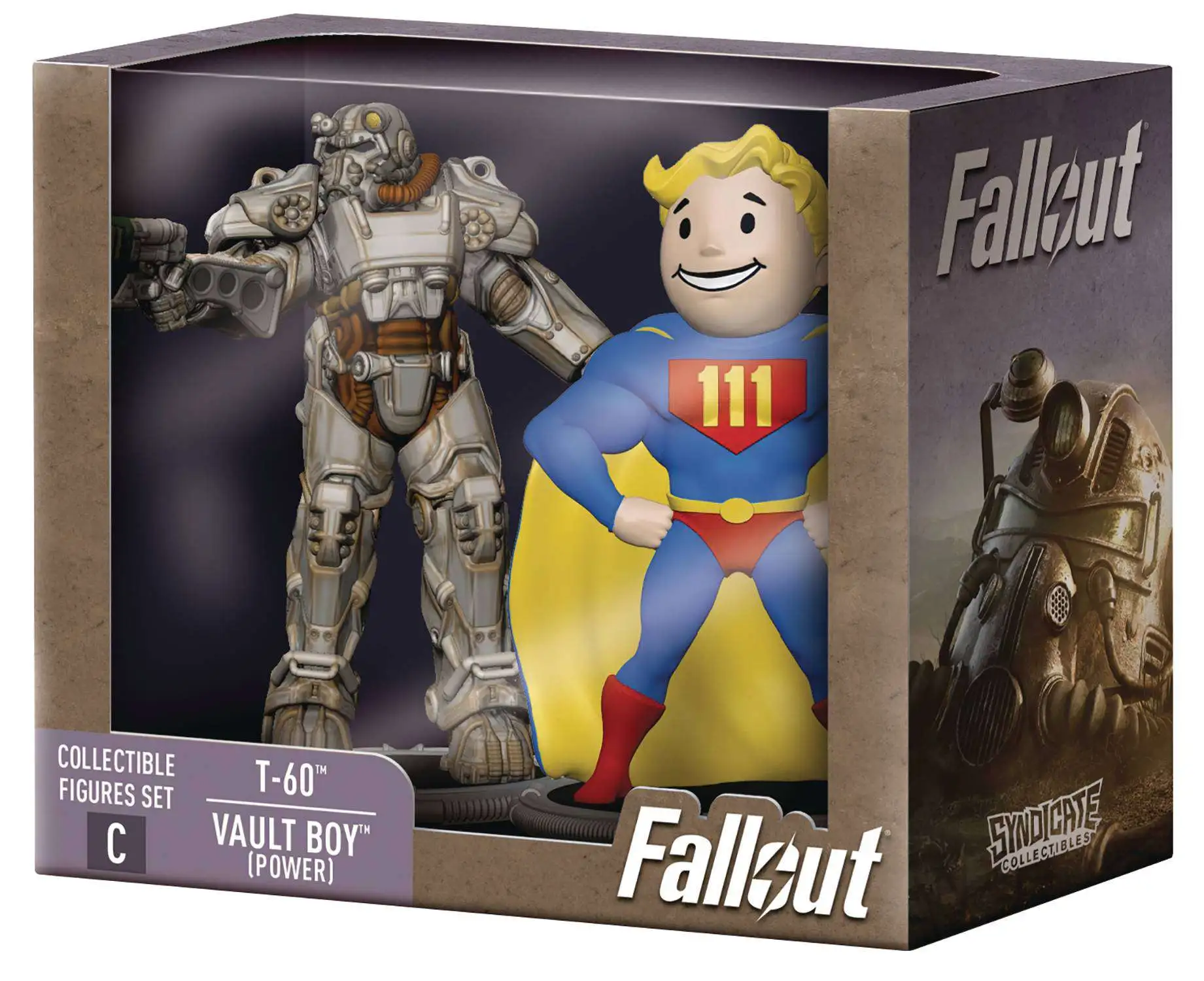 Fallout Build Deathclaw Series T-60 Power Armor & Vault Boy (Power) 3-Inch  Mini Figure 2-Pack (Pre-Order ships November)