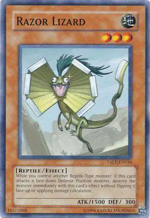 YuGiOh GX Trading Card Game Tactical Evolution Common Razor Lizard TAEV-EN036