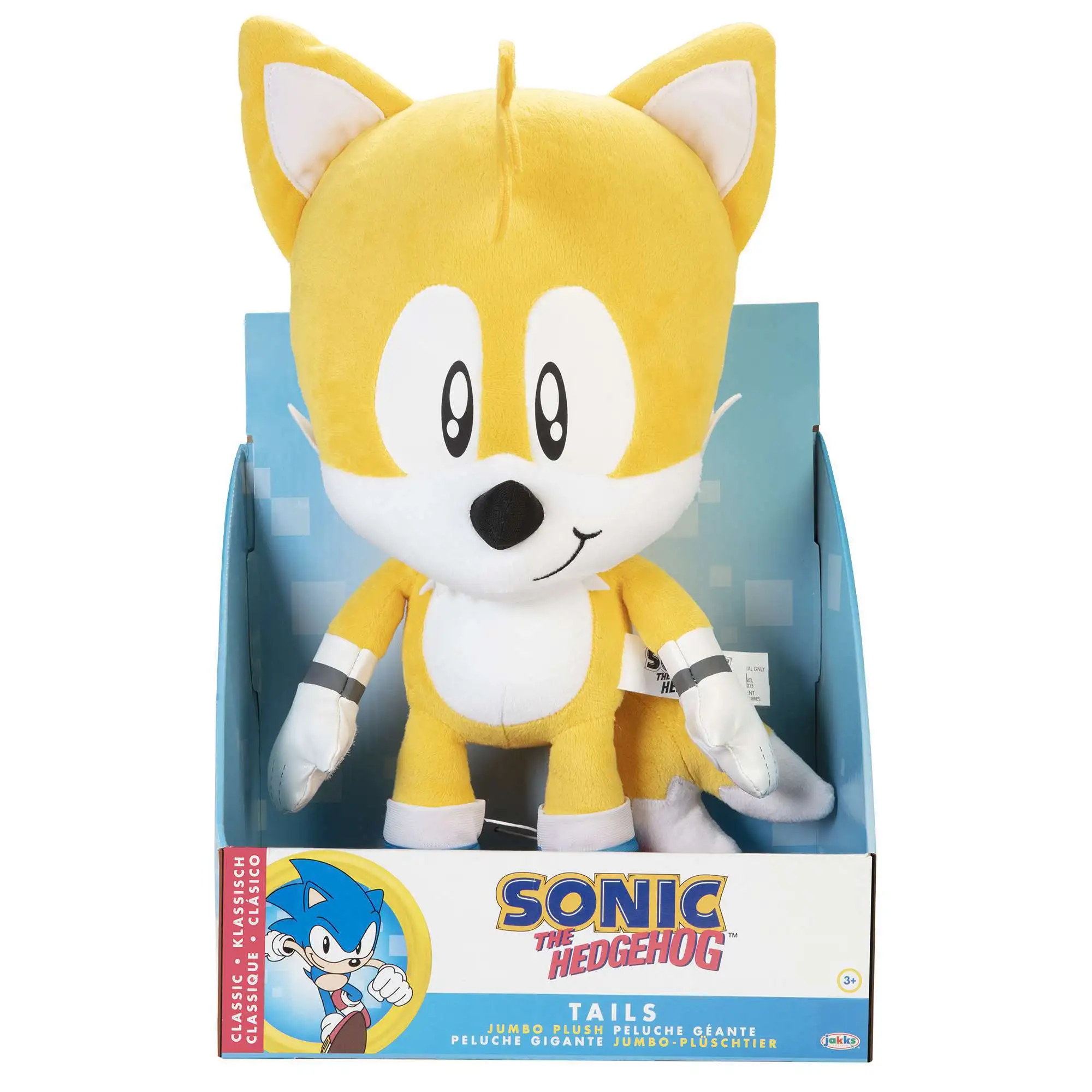 Sonic the Hedgehog Classic Game Tails Large Plush Doll, 12 inches