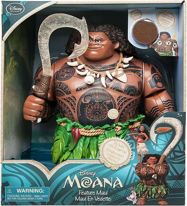 Evursua Pretend Play Moana Maui Fish Hook Lights up&Music,Moana Toys for  Boys Toy Activity Roleplay Sets : : Toys & Games