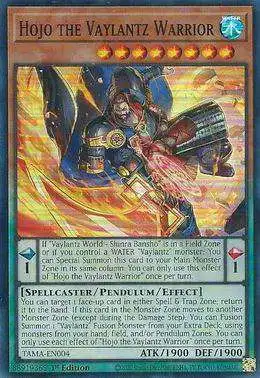 YuGiOh Tactical Masters Super Rare Hojo the Vaylantz Warrior TAMA-EN004