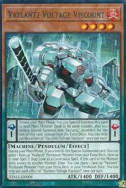 YuGiOh Tactical Masters Rare Vaylantz Voltage Viscount TAMA-EN006