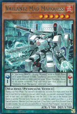 YuGiOh Tactical Masters Rare Vaylantz Mad Marquess TAMA-EN007