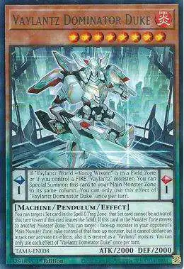 YuGiOh Tactical Masters Rare Vaylantz Dominator Duke TAMA-EN008