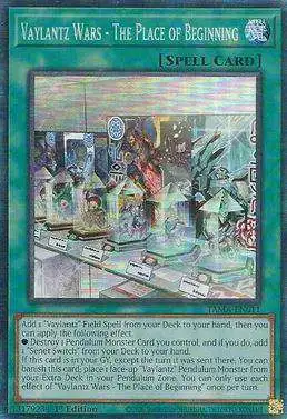 YuGiOh Tactical Masters Collector Rare Vaylantz Wars - The Place of Beginning TAMA-EN011