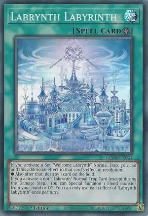 YuGiOh Tactical Masters Super Rare Labrynth Labyrinth TAMA-EN021