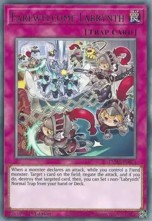 YuGiOh Tactical Masters Rare Farewelcome Labrynth TAMA-EN024