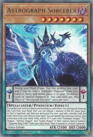 YuGiOh Tactical Masters Rare Astrograph Sorcerer TAMA-EN040