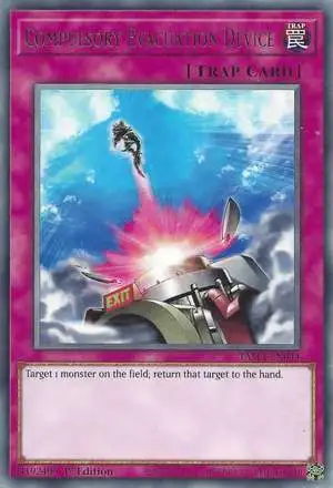 YuGiOh Tactical Masters Rare Compulsory Evacuation Device TAMA-EN044