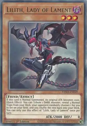 YuGiOh Tactical Masters Rare Lilith, Lady of Lament TAMA-EN049