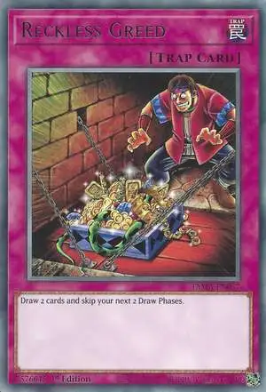 YuGiOh Tactical Masters Rare Reckless Greed TAMA-EN057