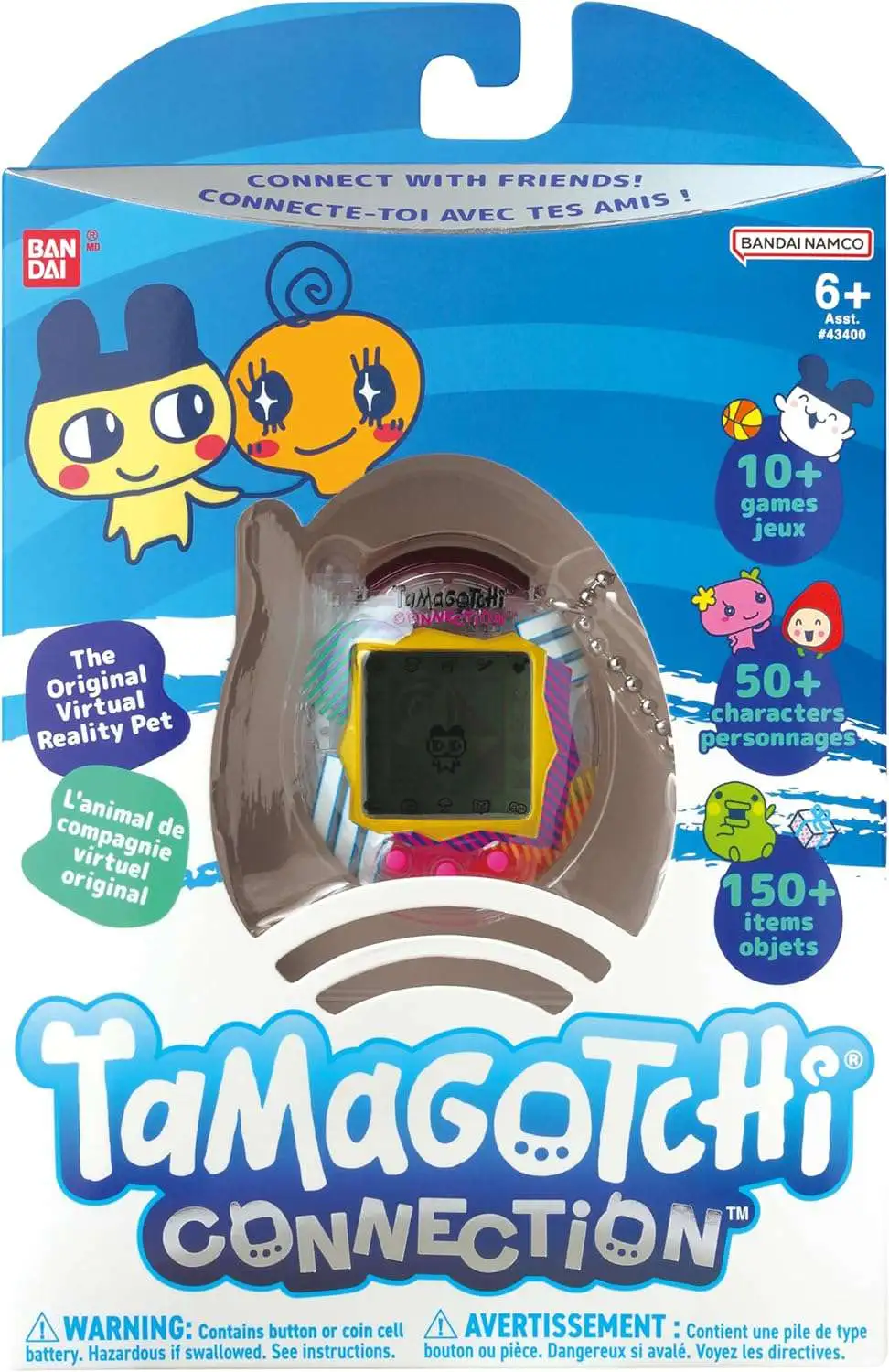 Tamagotchi Connection V5 Groovy Time USA Wave 2 Clear Shell Virtual Pet Bandai outlet