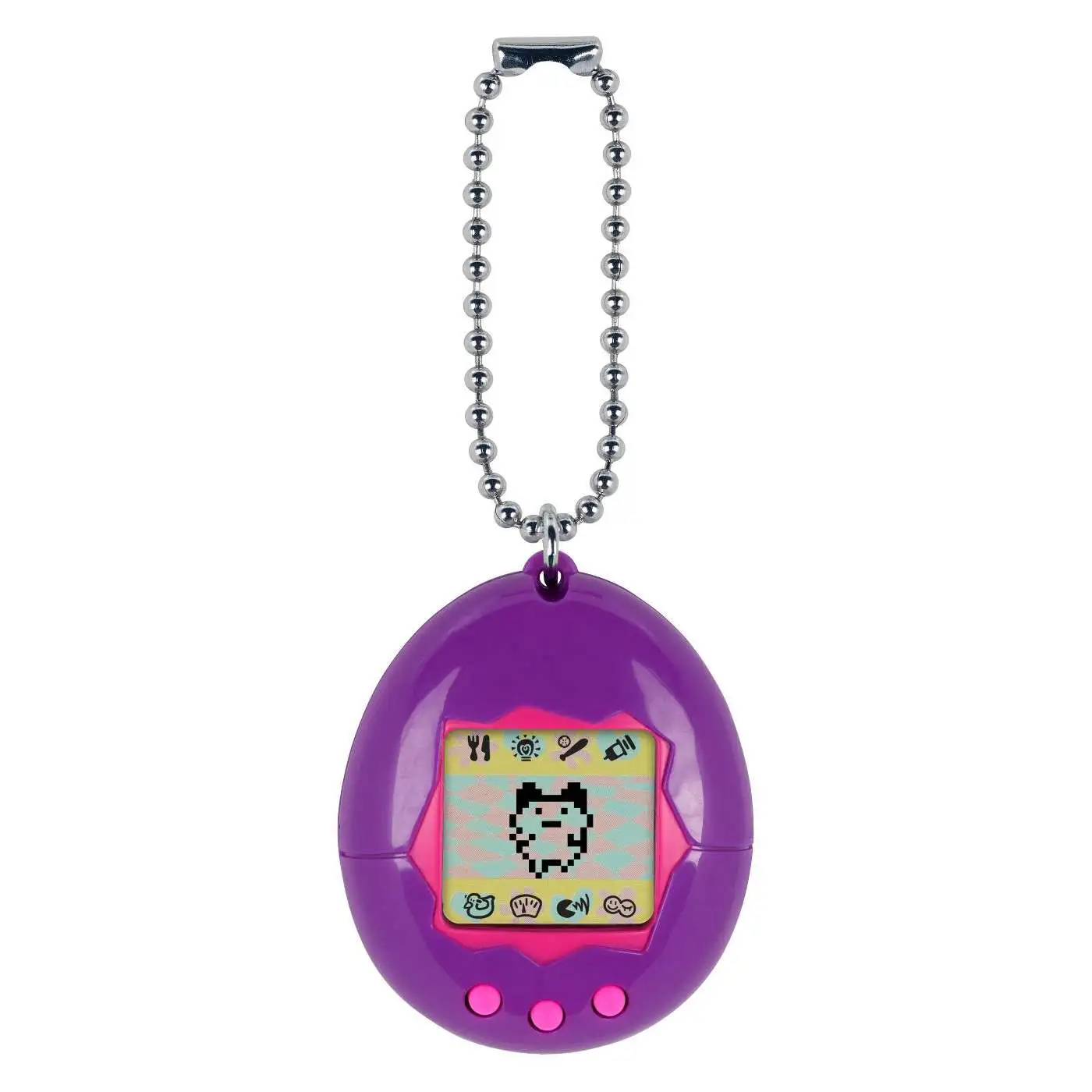 Tamagotchi 20th Anniversary Series 2 Translucent Purple 1.5-Inch Virtual Pet Toy 