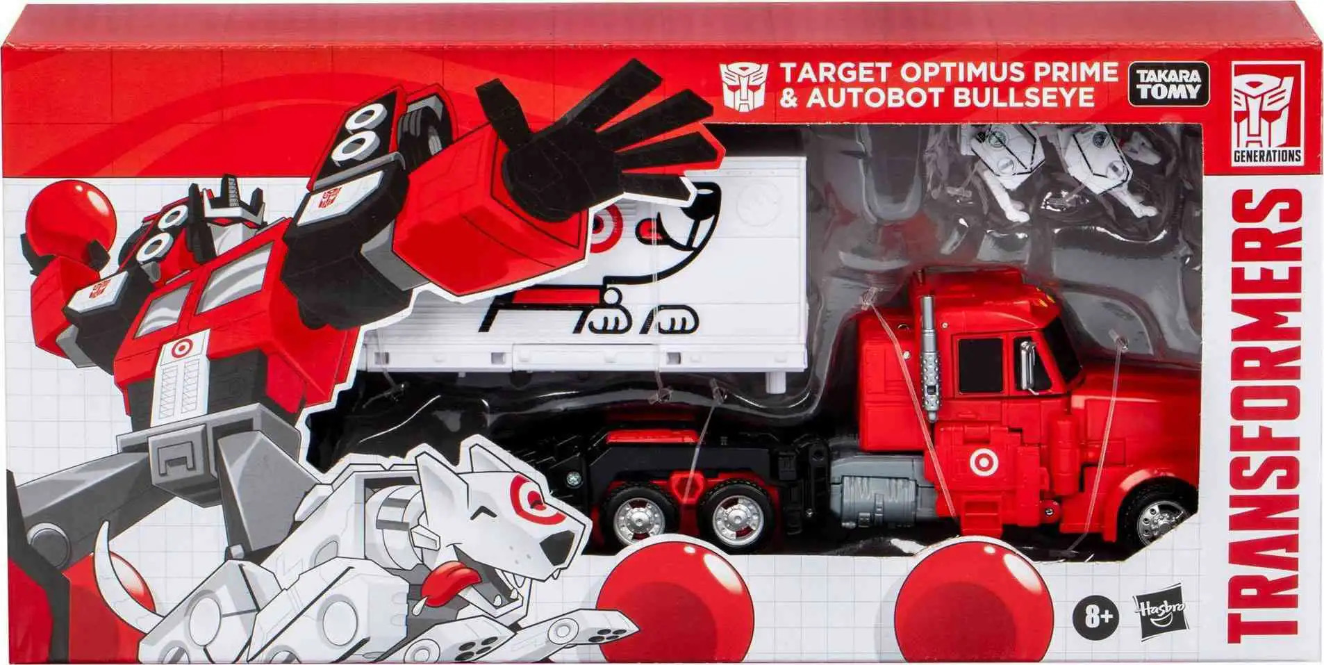 Transformers Target Optimus Prime & Bullseye Exclusive Leader Action Figure [Damaged Package]
