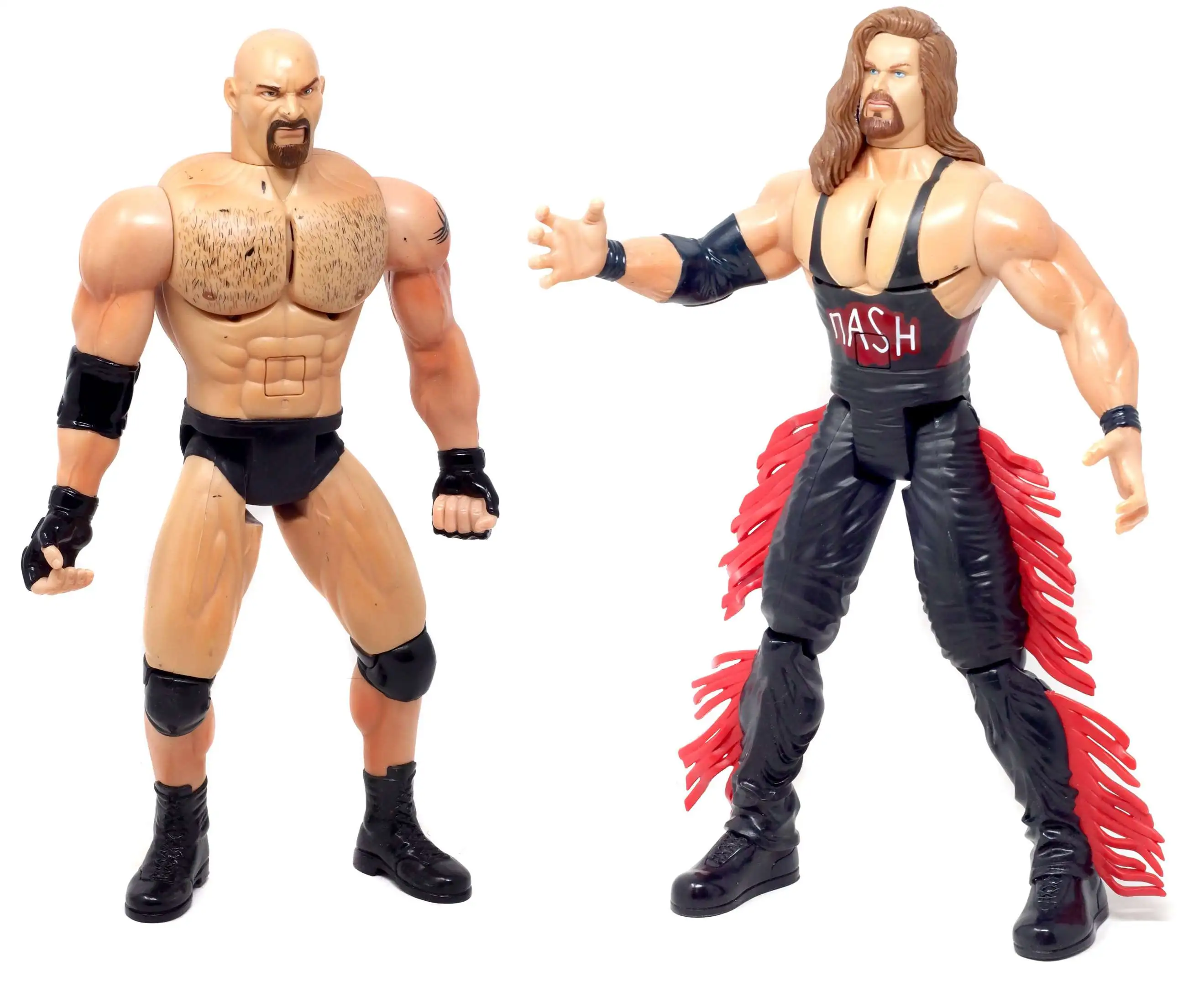 WCW Tuff Talkin Wrestlers Goldberg Kevin Nash Action Figure 2-Pack ...