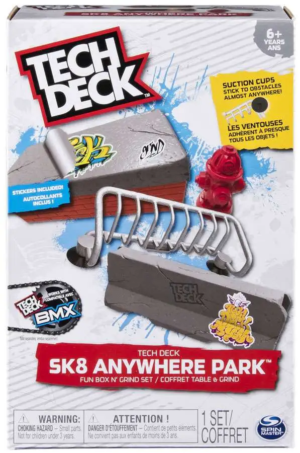Skate Park Fun Box For Tech Deck Fingerboards 
