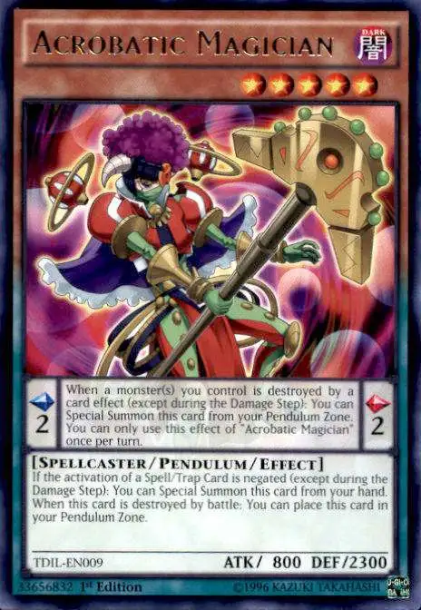 YuGiOh The Dark Illusion Rare Acrobatic Magician TDIL-EN009