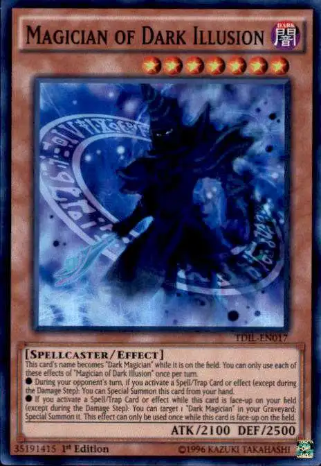 YuGiOh The Dark Illusion Super Rare Magician of Dark Illusion TDIL-EN017