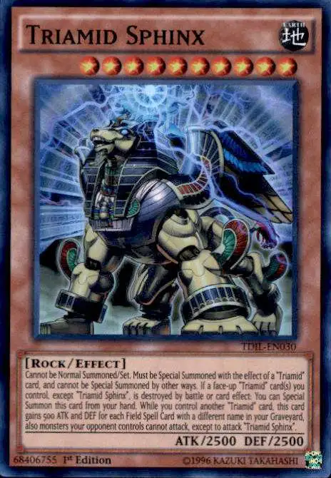 YuGiOh The Dark Illusion Super Rare Triamid Sphinx TDIL-EN030