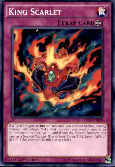YuGiOh The Dark Illusion Common King Scarlet TDIL-EN070
