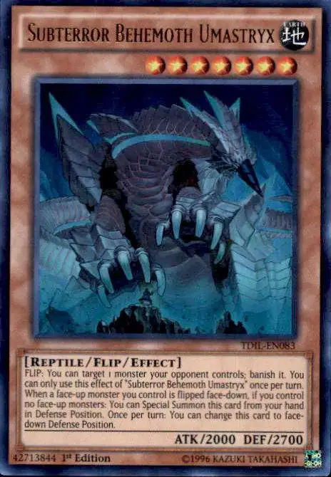 YuGiOh The Dark Illusion Ultra Rare Subterror Behemoth Umastryx TDIL-EN083