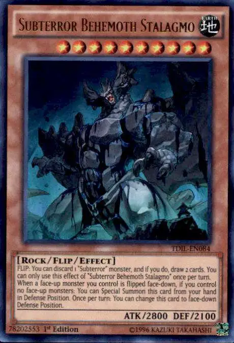 YuGiOh The Dark Illusion Ultra Rare Subterror Behemoth Stalagmo TDIL-EN084