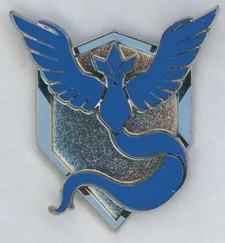 Trading Card Game Pokemon GO Team Mystic Articuno Metal Pin Badge [Loose]