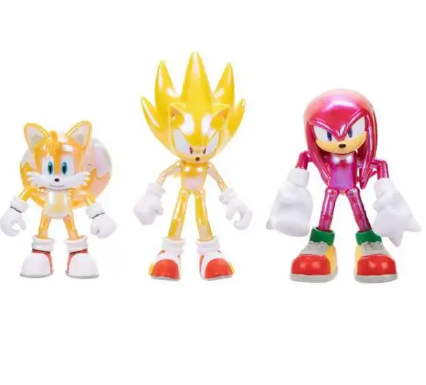 Jakks Pacific super Sonic the Hedgehog SHADOW silver 4” Figure lot set