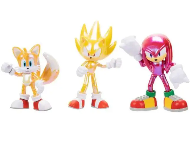 Jakks Pacific super Sonic the Hedgehog SHADOW silver 4” Figure lot set