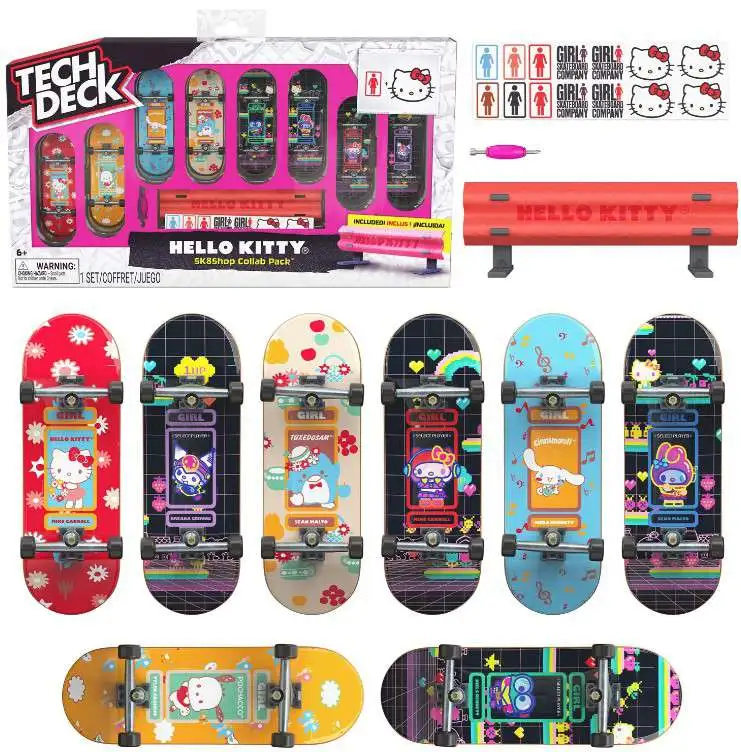 Tech Deck Hello Kitty Fingerboards Sk8shop Collab Pack Mini