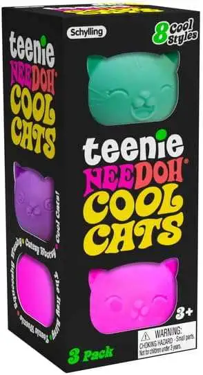 Teenie Nee Doh Cool Cats 3 pk