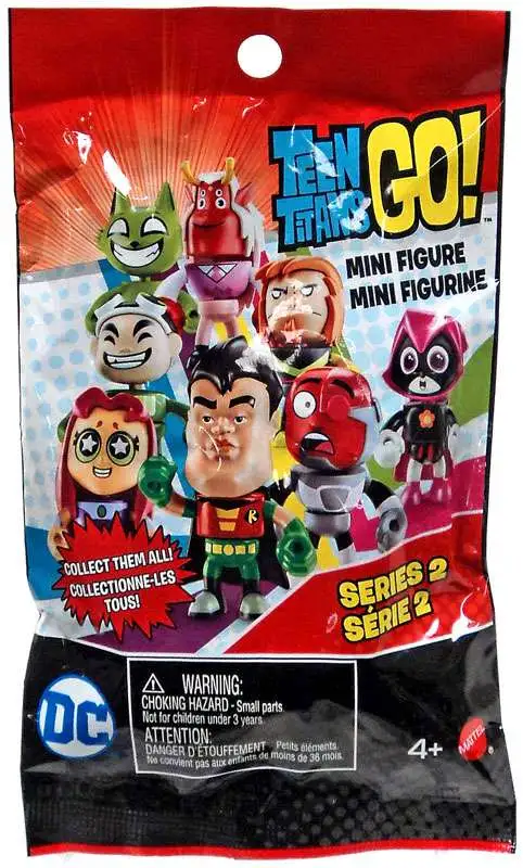 x4 Teen Titans Go NEW Series 1 Mini Action Figure Blind Bag Mystery Pack Lot 