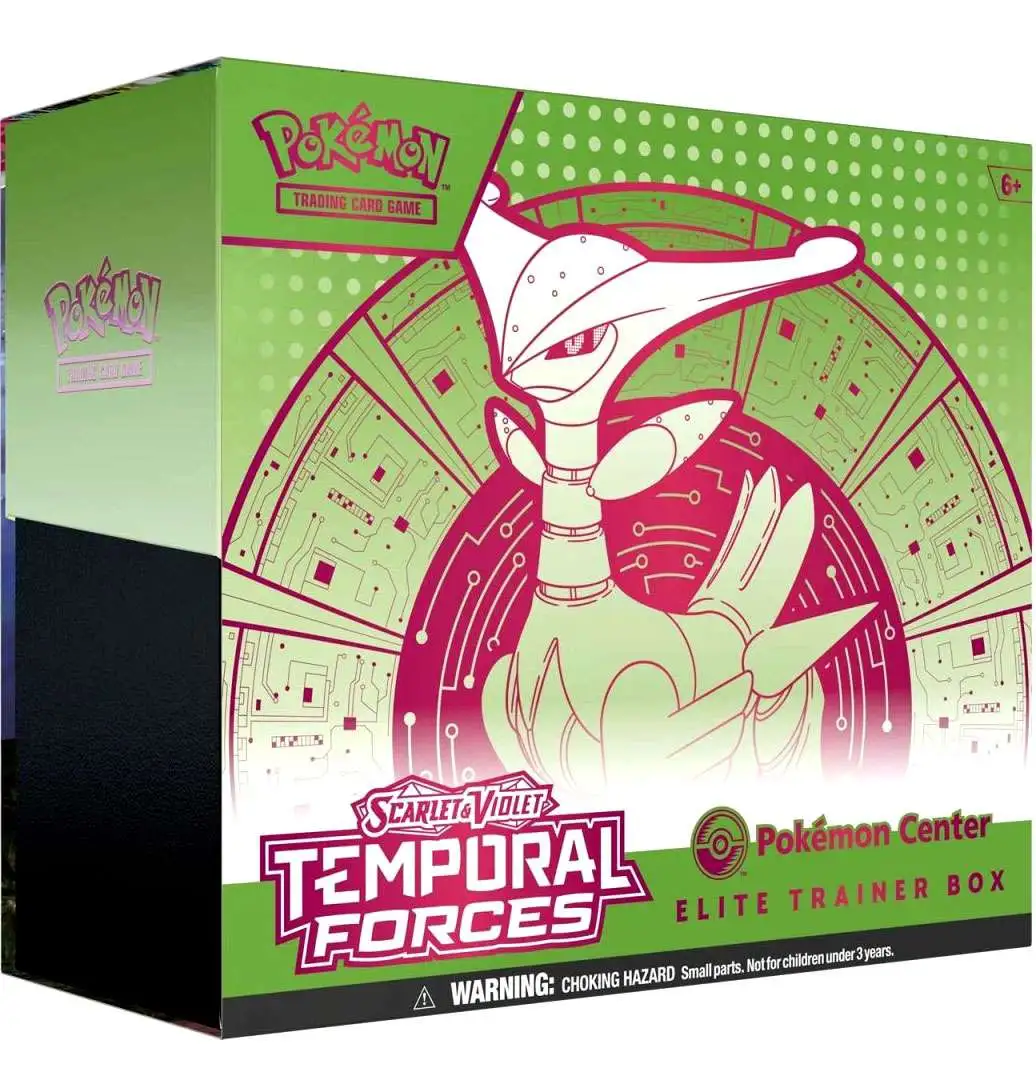 Pokemon Temporal Forces Iron Leaves Exclusive Elite Trainer Box [11 Booster Packs, 2 Foil Promo Cards, 65 Card Sleeves & More]